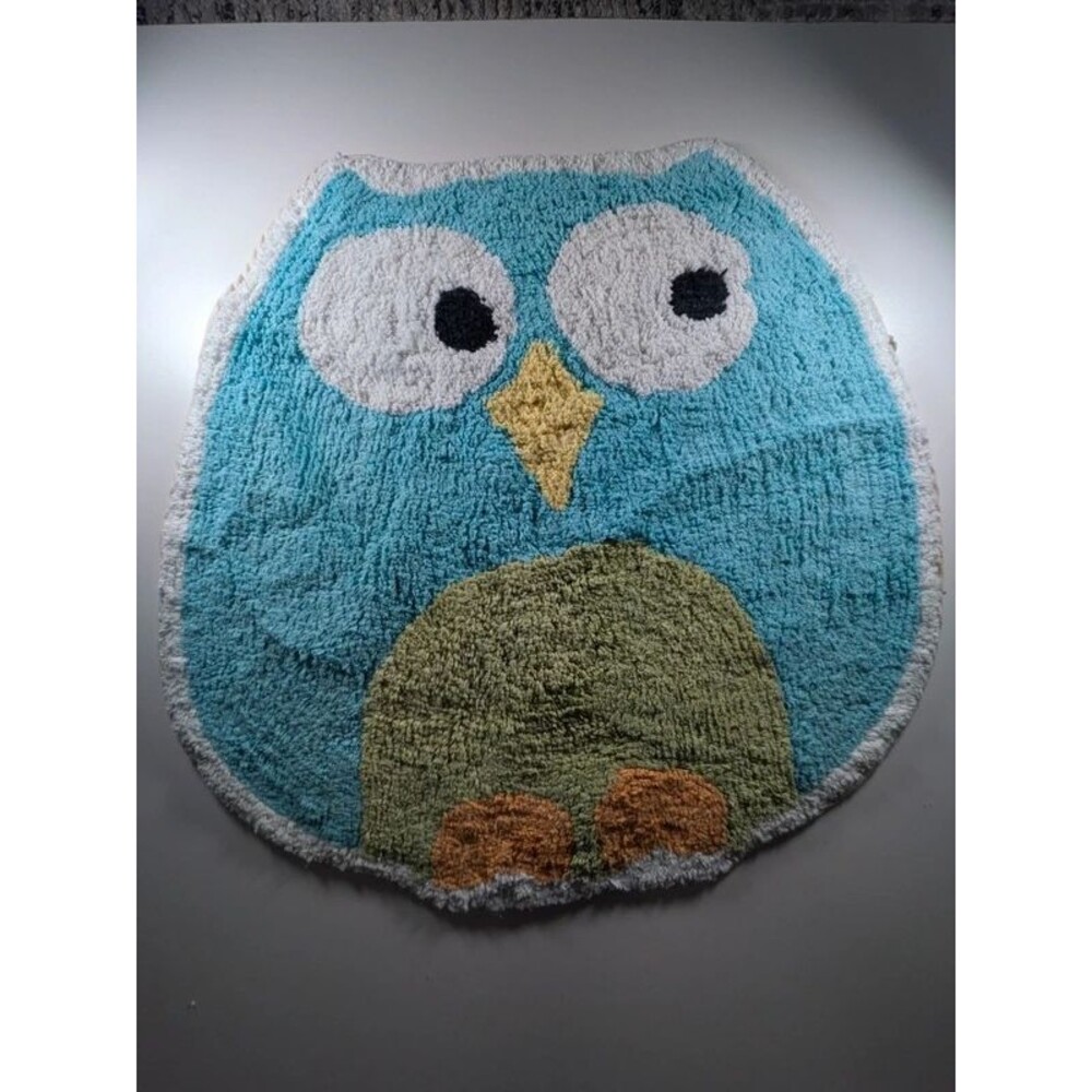Saturday Knight Itd Cotton Owl Bath Accent Rug